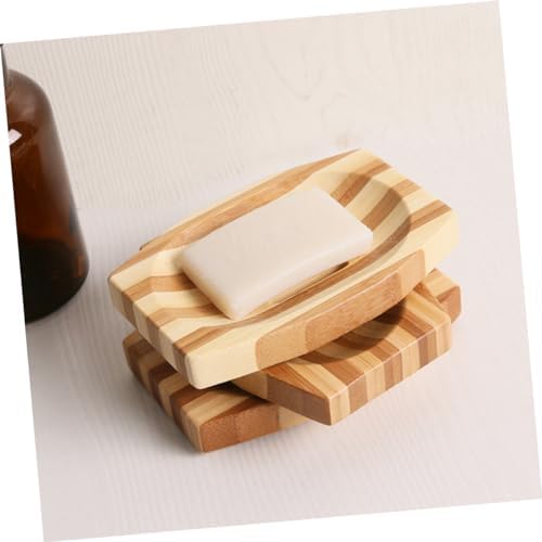Unomor Natural Bamboo Soap Box Retro Soap Holder