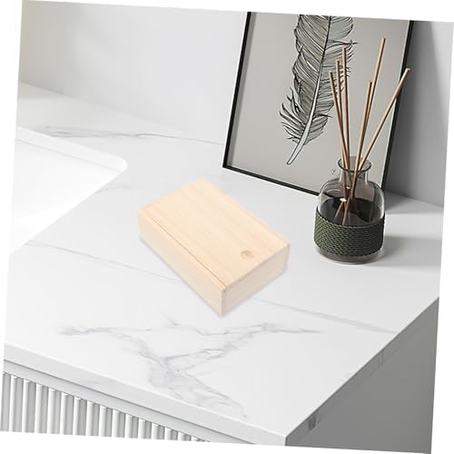 PRETYZOOM Wood Soap Dish with Pullout Lid