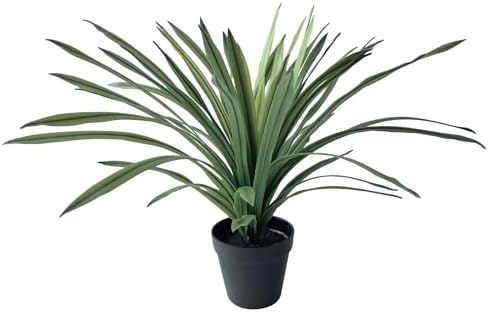Realistic Artificial Lemon Grass Plant with White Edges