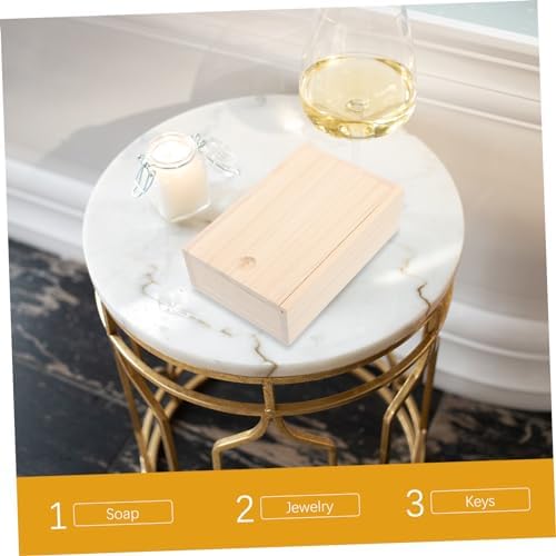 Wooden Soap Box - Multi-Use Storage Holder for Bathroom Kitchen Travel