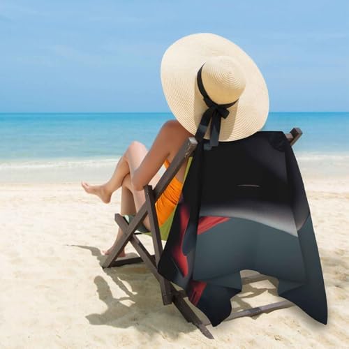 PolXmyxor Magnetic Beach Towel for Women Quick-Dry Microfiber 35x70