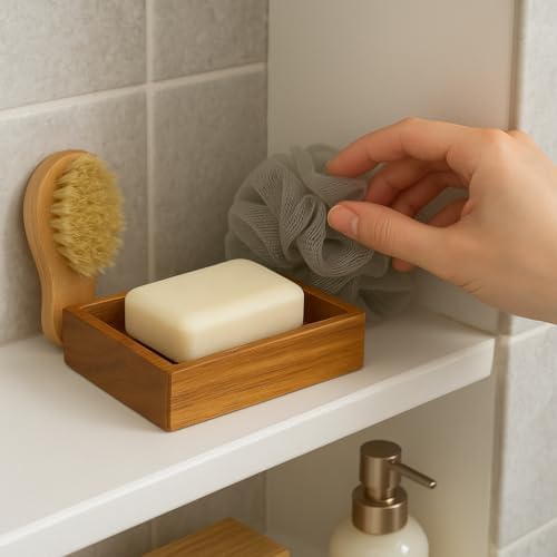 Creative Home Acacia Bath Rectangular Dish Holder