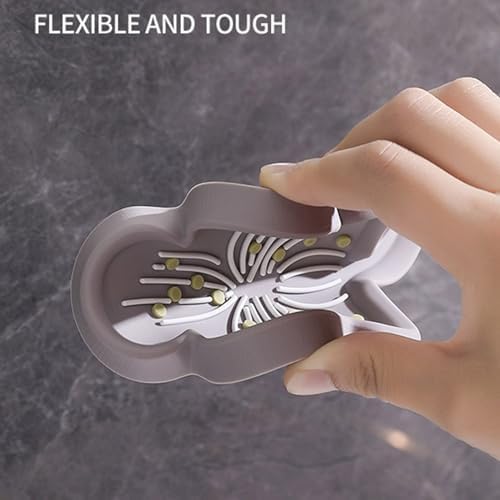 Loyliawa Soap Dish with Flower Shape Drainage