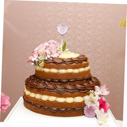 8pcs 3D Heart Birthday Candles for Cake Decorations