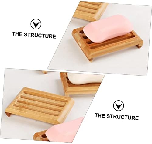 2pcs LIFKICH Soap Dish with Drain for Bathroom