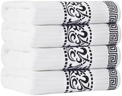 Superior Athens Cotton Towel Set - 4 Towels Black