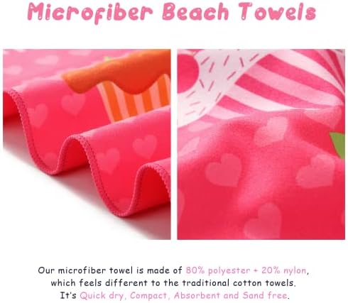 Your Choice Microfiber Beach Towel - Quick Dry Sand Free Compact Travel