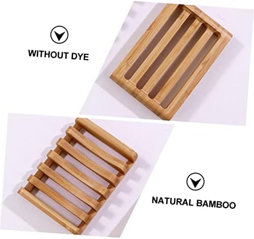Stylish Bamboo Soap Holder with Drainage Tray