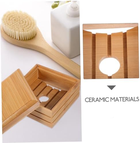 TINEASUR Wood Soap Holder for Bathroom and Kitchen