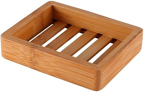 Wakauto Wooden Soap Holder with Hollow Design for Easy Cleaning and Drying