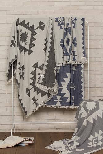 Bersuse 100 Cotton Dual Layer Turkish Towel Set of 6 1