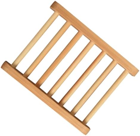 Healifty Wooden Soap Dish Holder for Bathroom and Kitchen 1