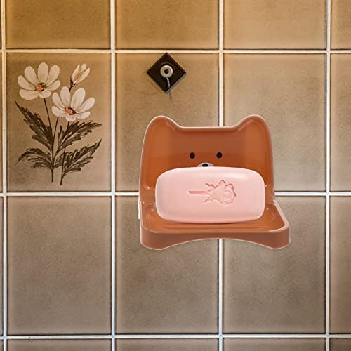 4pcs Wall-Mounted Soap Holder Bathroom Organizer