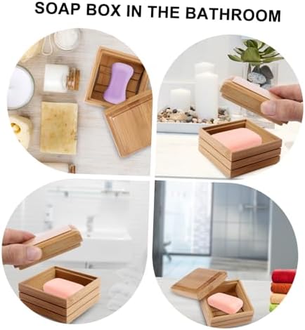 Zerodeko Bamboo Soap Holder with Foaming Lid 1