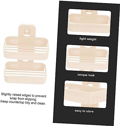 BUGUUYO Double Layer Wall Mounted Soap Dish