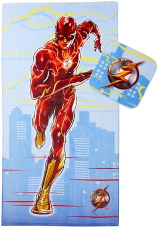 Franco The Flash Kids Bath Towel Set 2 Piece 50x25