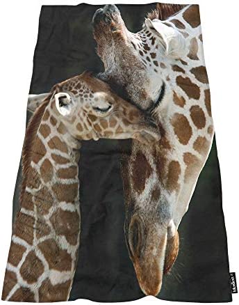 Soft Bath Towels Giraffe Design for Family Use