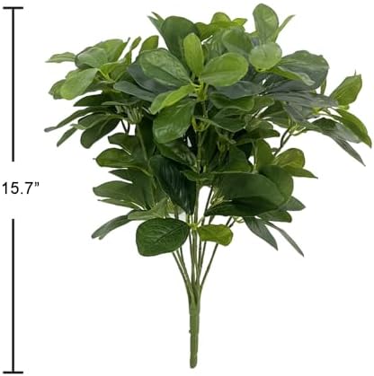 2Pcs Artificial Shrubs Plants 157 Inch Real Touch Greenery