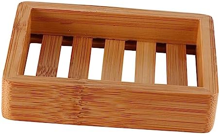 Bamboo Soap Dispenser Leaf Shape Wood Holder