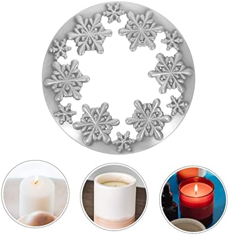 BEBEMOKO Vintage Snowflake Candle Jar Cover