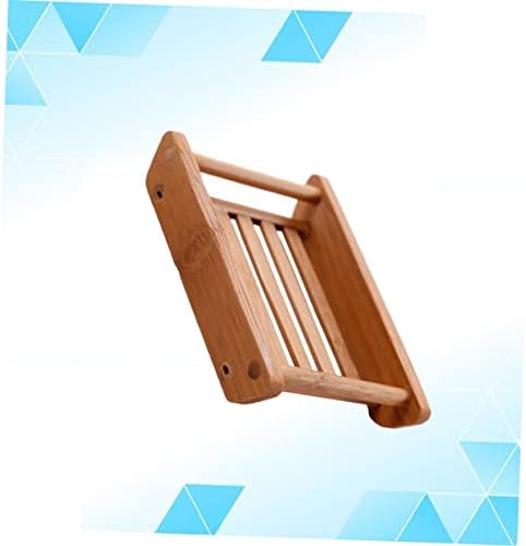 Retro Boat Shaped Wooden Soap Dish with Drainage