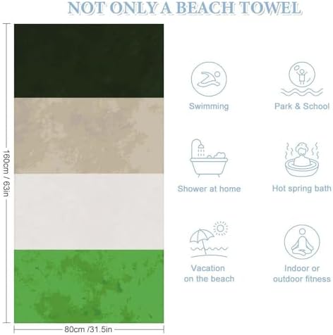 Super Soft 4SEE Androphilia Pride Flag Beach Towel
