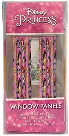 Jay Franco Disney Princess Sassy 84 Drapes 4 Piece Set