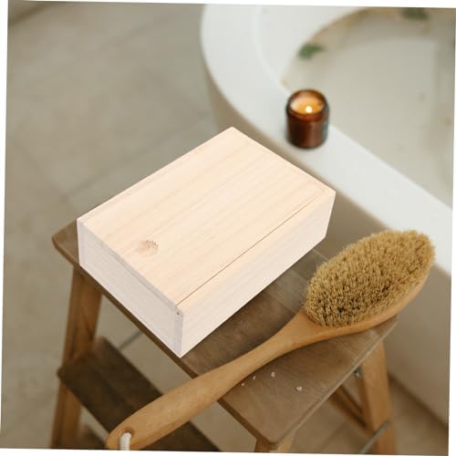 Holibanna Paulownia Wood Soap Holder Multi-Purpose Tray