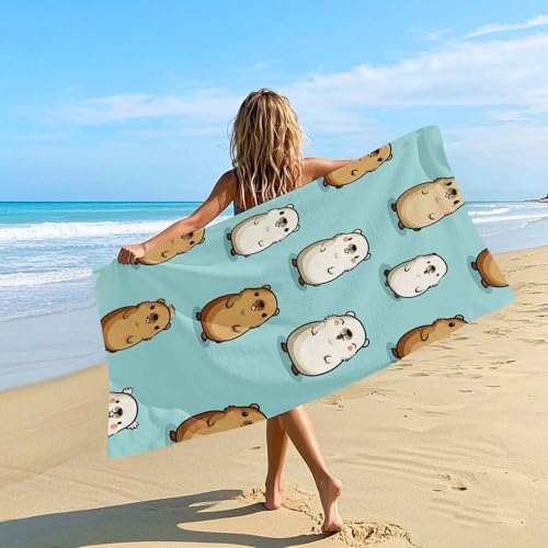 Magnetic Hamster Bath Towel - Beach Camping Friendly