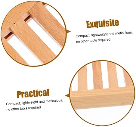 LIFKOME Simple Beech Soap Dish with Drainage