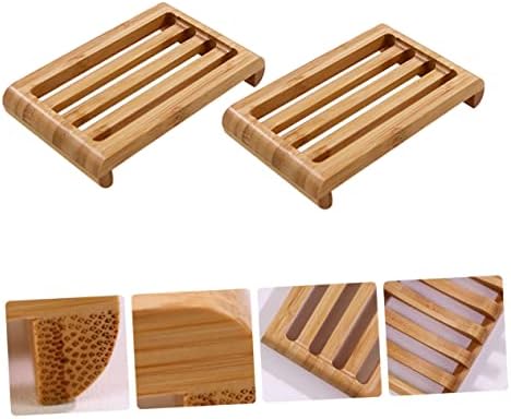 Bamboo Soap Holder for Drying and Organizing