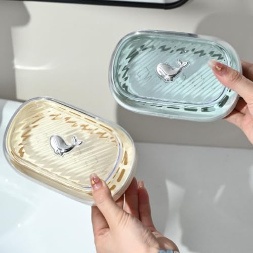 Portable Soap Dish with Drain Hole for Travel