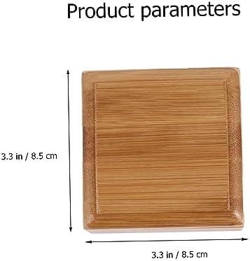 Cabilock Wood Soap Dish with Lid for Bathroom Sink