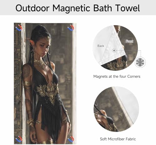 PolXmyxor Magnetic Beach Towel with Buckle 1