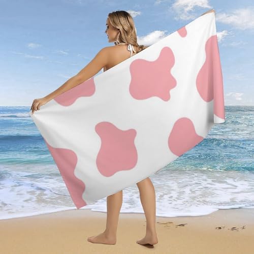4SEE Cute Cow Print Beach Towel Extra Large 63x315 Inches