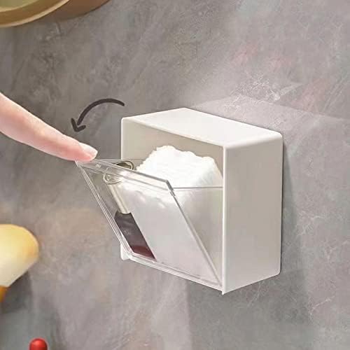 Transparent Wall Mounted Organizer Box Jar with Waterproof Lid