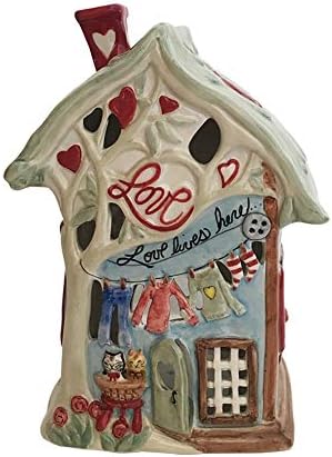 Blue Sky Ceramics Love Lives Here Candle Holder