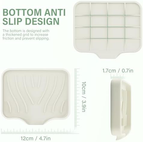 Spofit 2PCS Self-Draining Soap Holder
