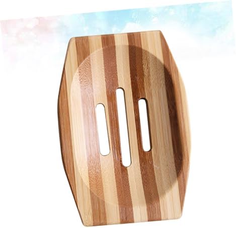Unomor Natural Bamboo Soap Box Retro Soap Holder