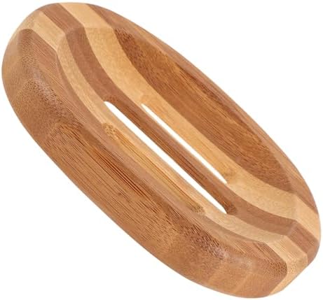 BESTYASH Zebra Pattern Wooden Soap Dish for Bath and Kitchen