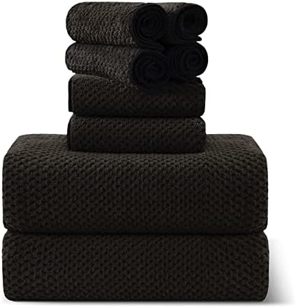 Smuge 8-Piece Brown Bath Towel Set