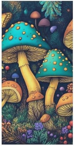 4SEE Oversize Trippy Mushroom Beach Towel