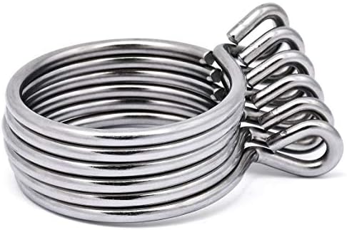 Curtain Rings with Eyelet - 23 Satin Nickel Set of 28