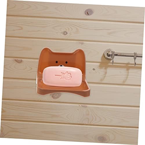 4pcs Wall-Mounted Bar Soap Stand Anti-Slip Dish Organizer 1