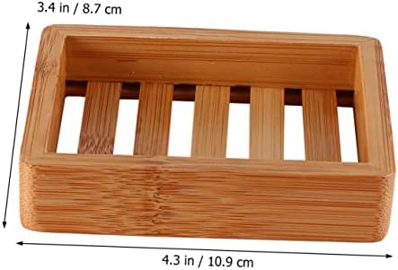 Wakauto Wooden Soap Holder with Hollow Design for Easy Cleaning and Drying