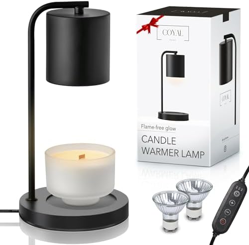 Coyal Flameless Candle Lamp with Timer and Dimmer - Black