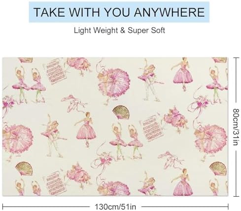 ERHN Retro Dancing Girl Beach Towel 130x80cm 1