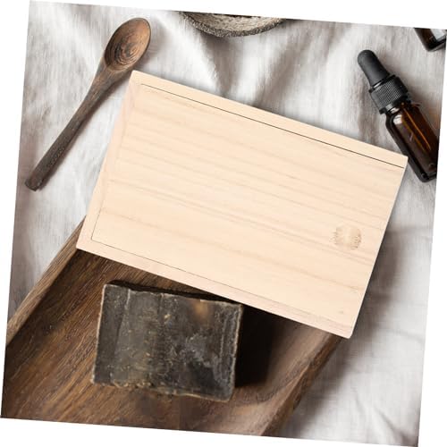 PRETYZOOM Wood Soap Dish with Pullout Lid