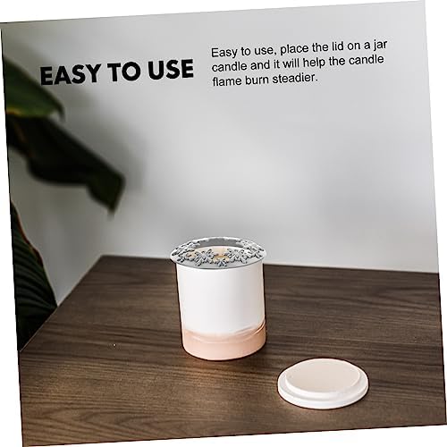 BEBEMOKO Vintage Snowflake Candle Jar Cover