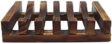 Blue Handcart Rectangle Wooden Soap Holder 1
